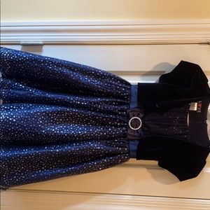 GIRLS NAVY FORMAL DRESS
